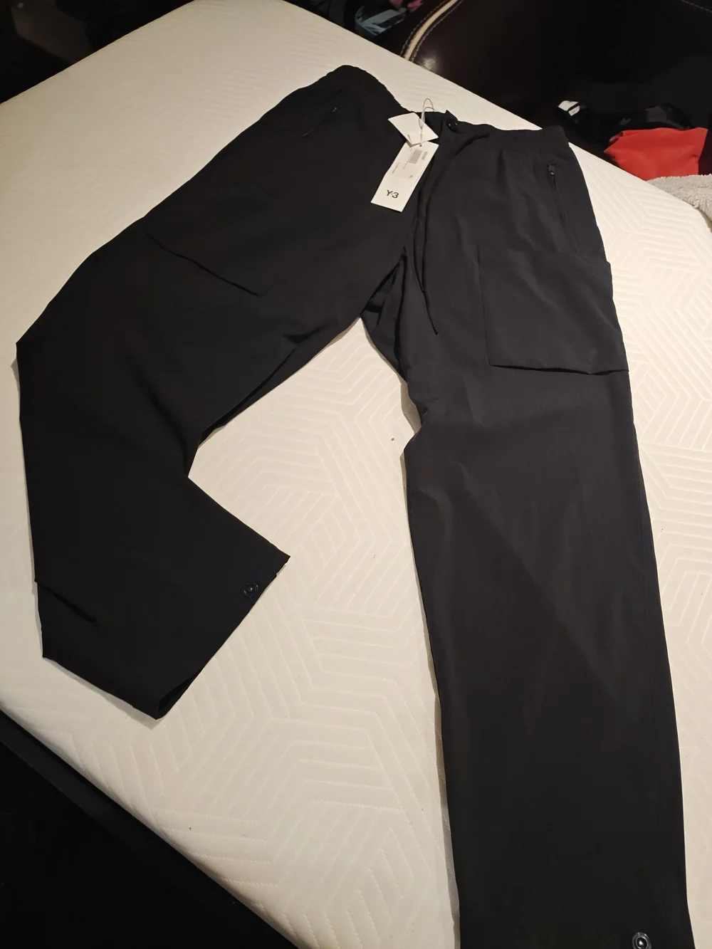 Y-3 Men's Black Elastic Waist Jogger Pants XS